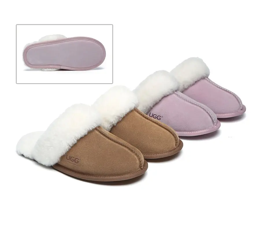 UGG Australian Shepherd Soft Sole Slippers Unisex Rosa