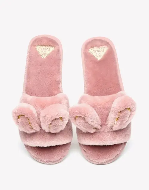 EVERAU®UGG Casual Style Comfort Pigskin Bunny Slipper