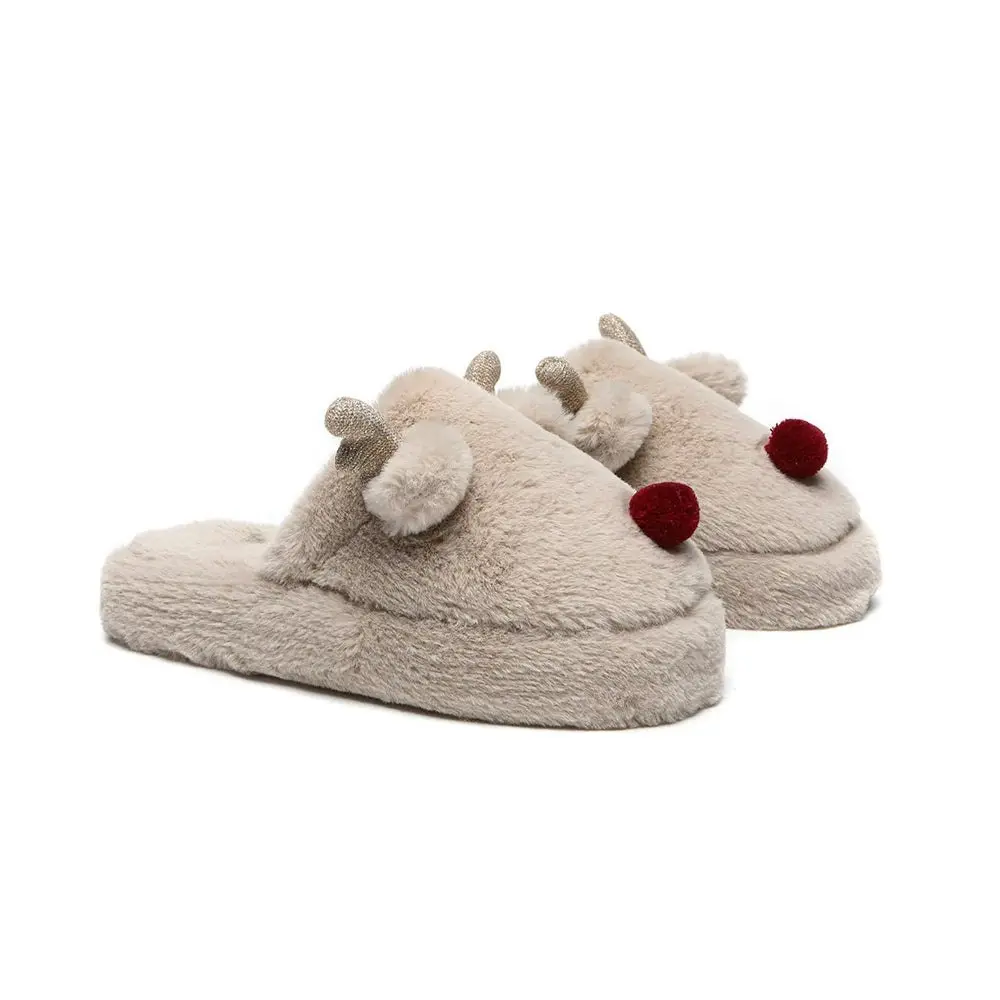 EVERAU® Ultra Plush Unisex Reindeer Slippers