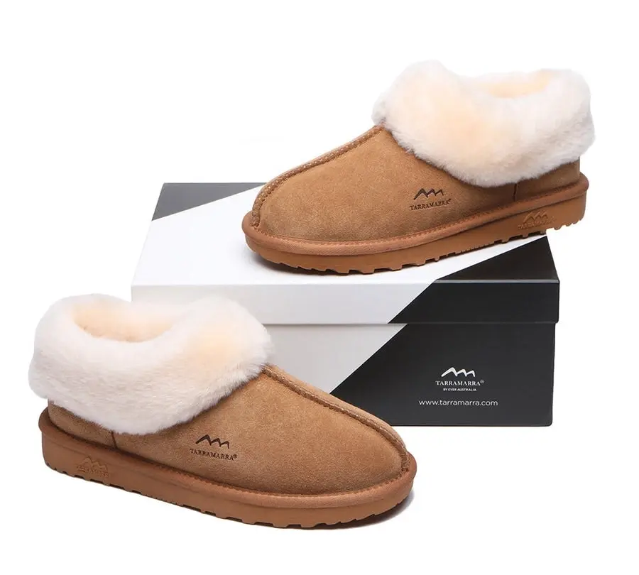 Tarramarra Premium Sheepskin Wool Ankle Slipper Unisex Hana