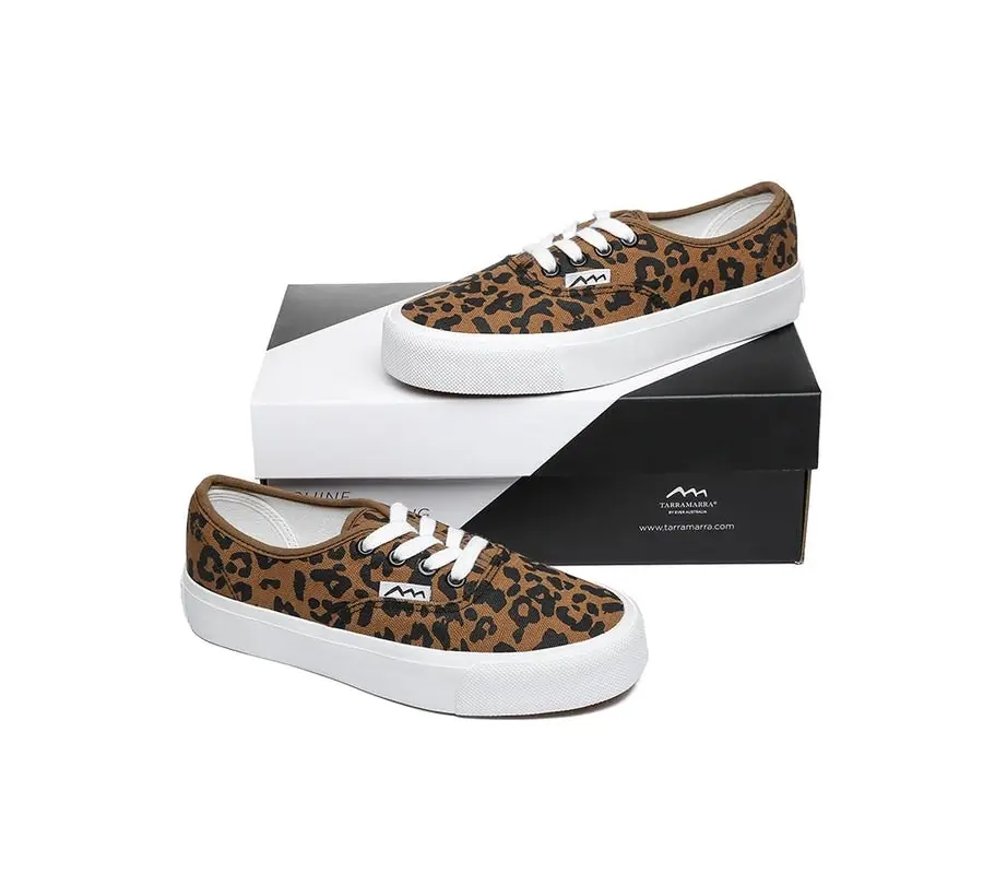 Tarramarra® Leopard Print Sneakers Women Canvas Rana