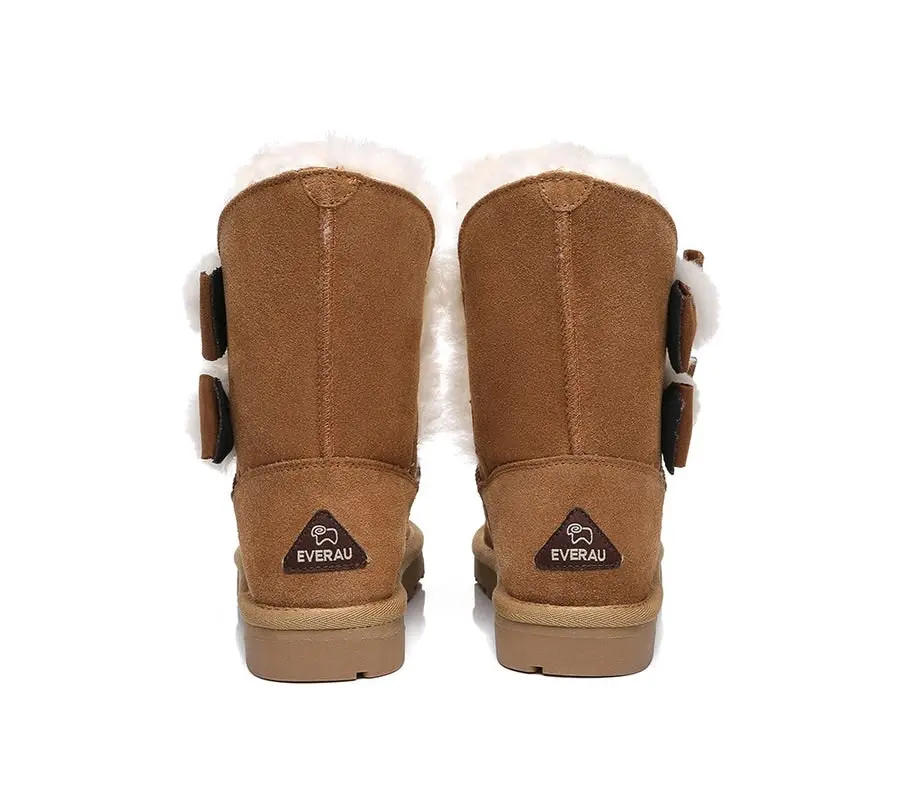 EVERAU®UGG Australia Sheepskin Wool Eira UGG Boots