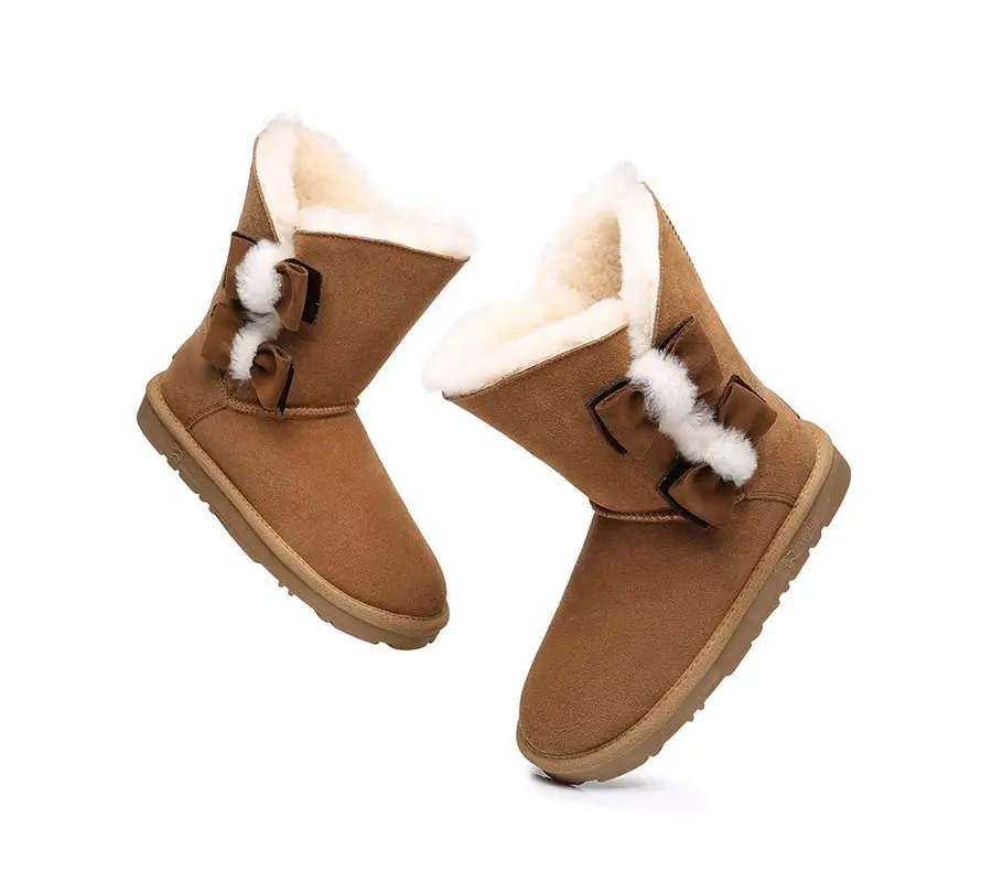 EVERAU®UGG Australia Sheepskin Wool Eira UGG Boots