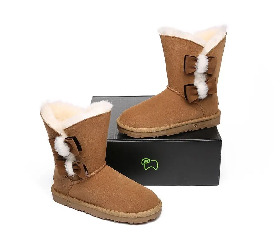 EVERAU®UGG Australia Sheepskin Wool Eira UGG Boots