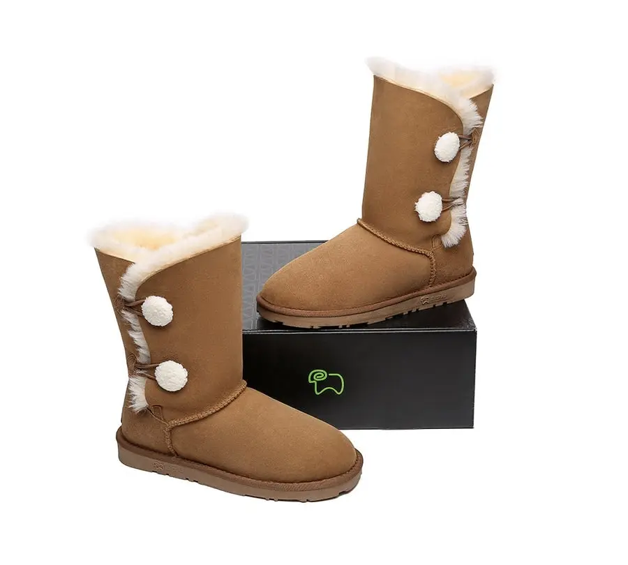 EVERAU® UGG Double-Faced Sheepski Aspen Short UGG Boots