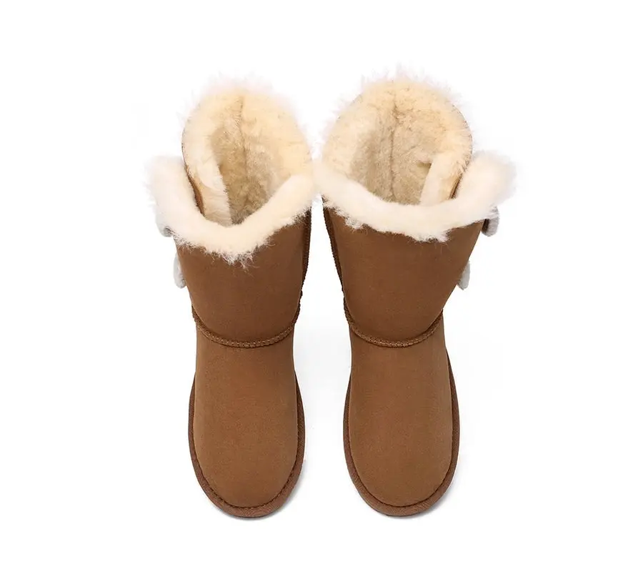 EVERAU® UGG Double-Faced Sheepski Aspen Short UGG Boots