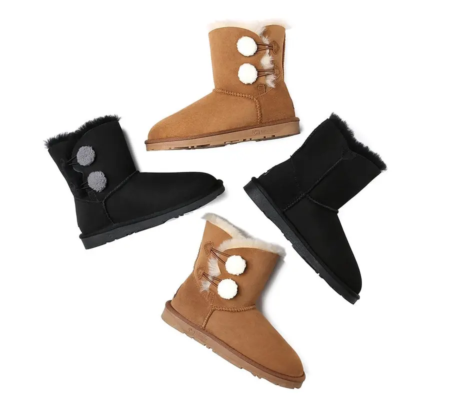 EVERAU®UGG Sheepskin Aspen Mini UGG Boots