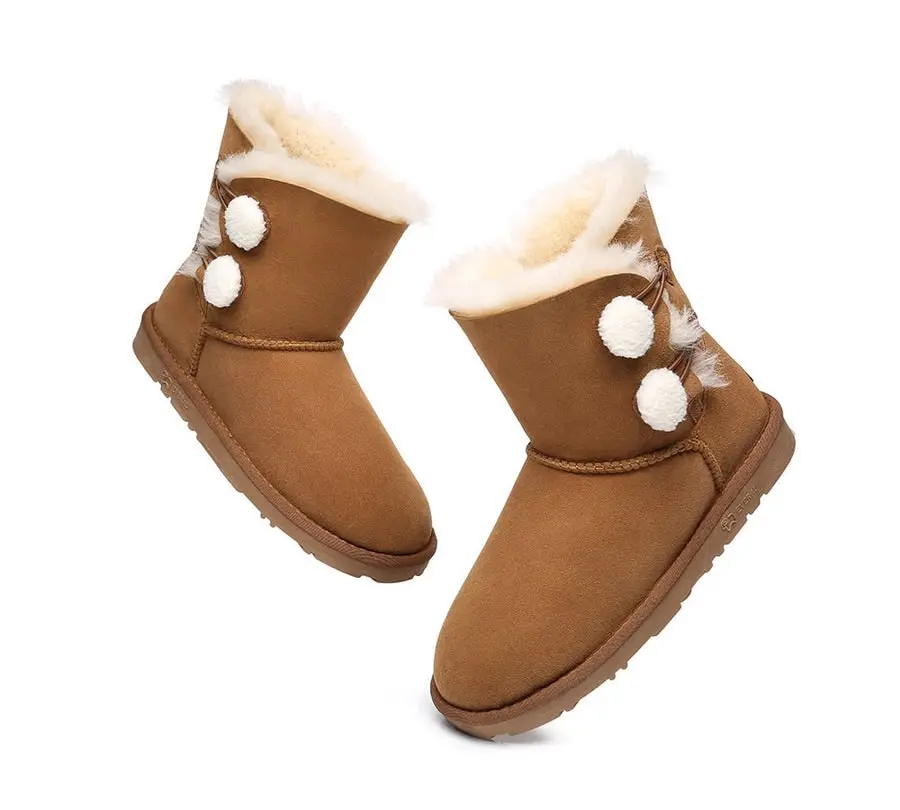 EVERAU®UGG Sheepskin Aspen Mini UGG Boots