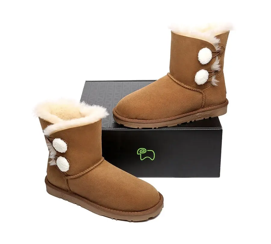 EVERAU®UGG Sheepskin Aspen Mini UGG Boots