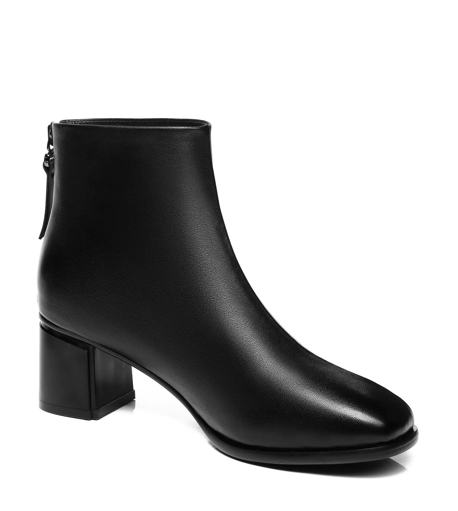 Tarramarra® Romina Women Black Leather Ankle Boots