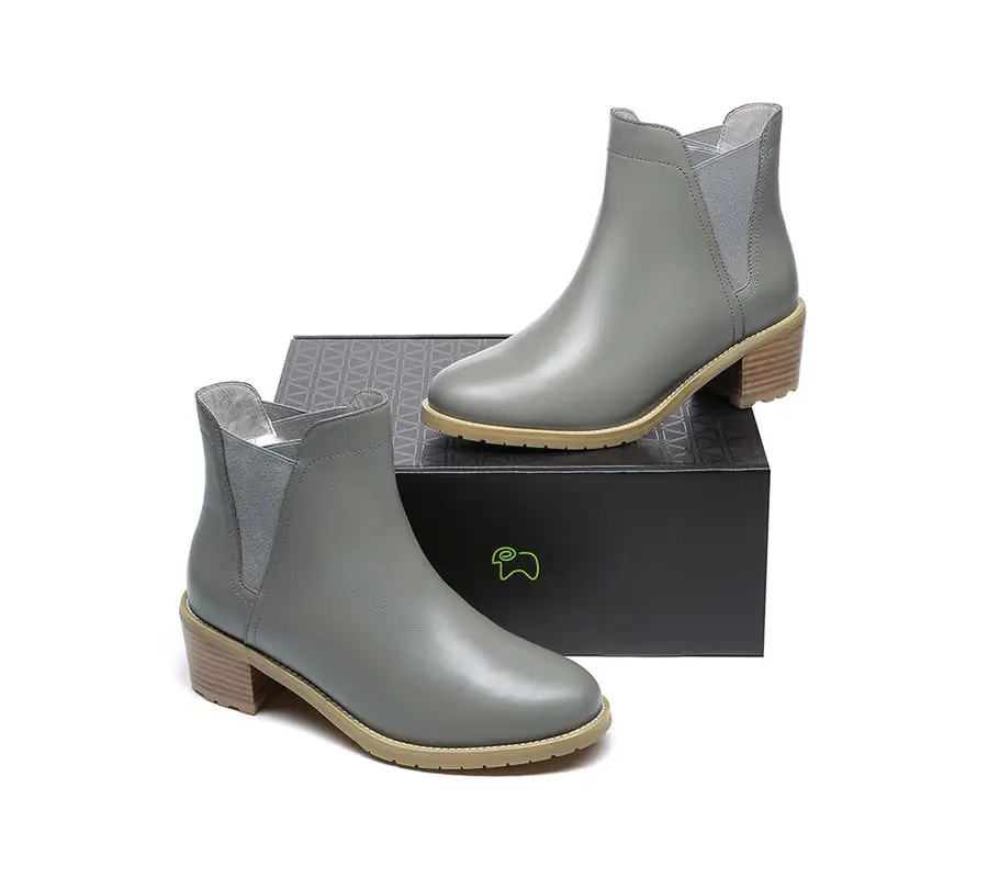 EVERAU Chelsea Cow Leather Upper Women Boots