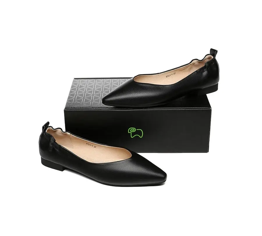 EVERAU® Leather Flats Women Sera