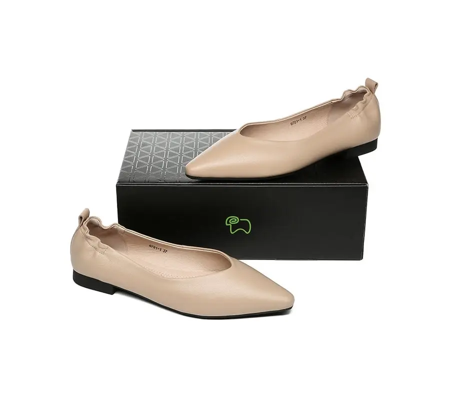 EVERAU® Leather Flats Women Sera