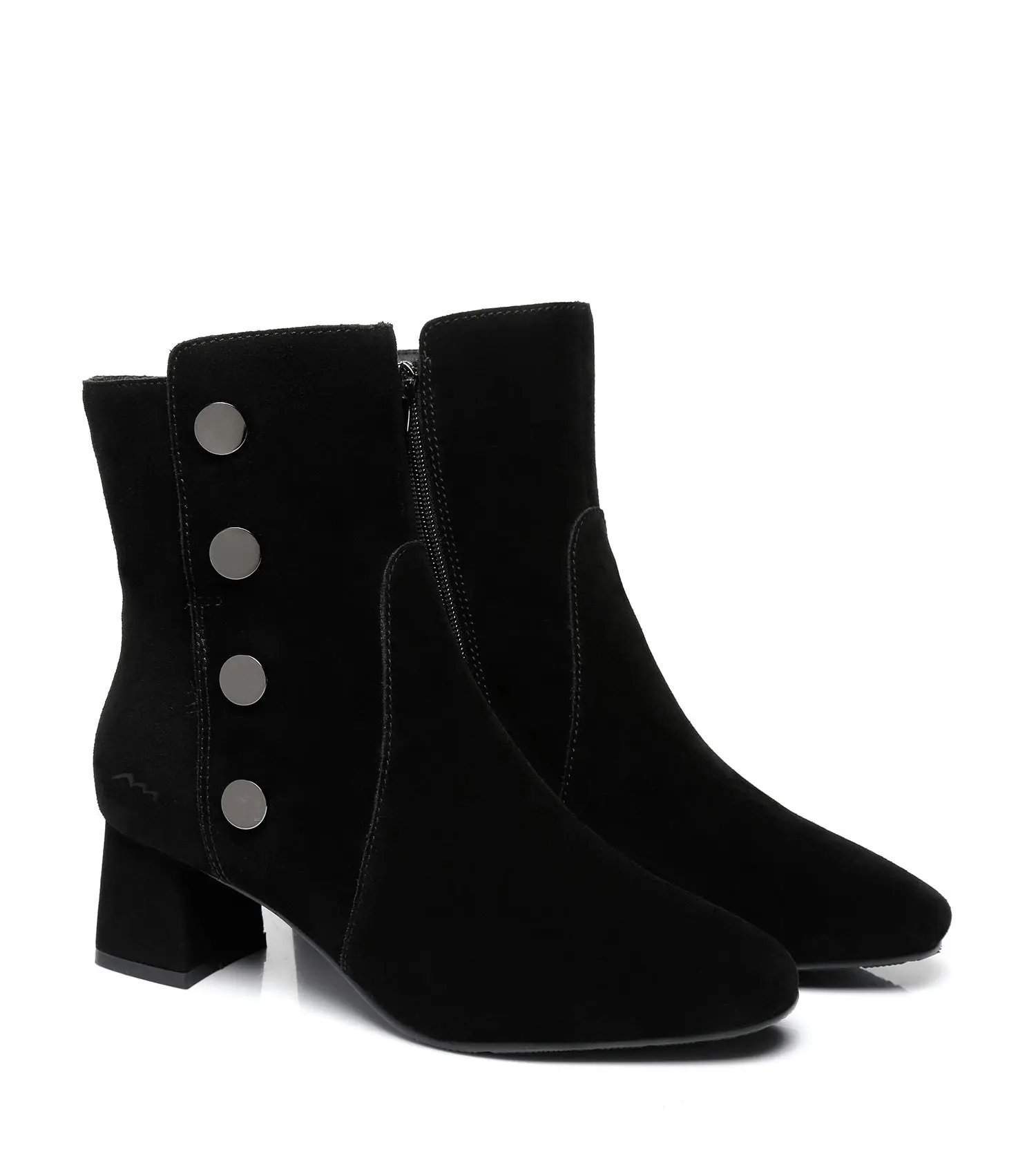 Tarramarra® Midi Women Fashion Block Heel Black Boots