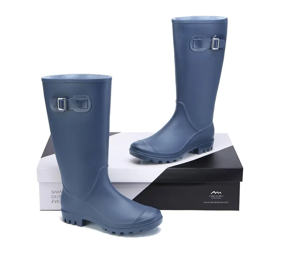 Tarramarra Rainboots Tall Gumboots Women Veronica With Wool Insoles