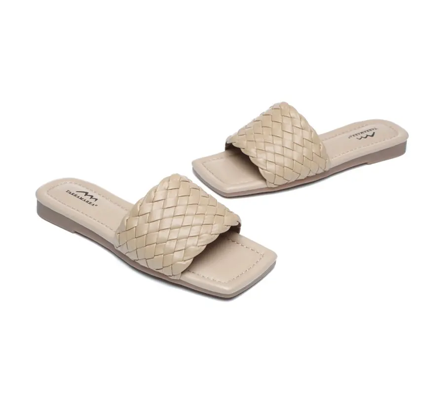 Tarramarra Open Toe Woven Flat Sandals Women Taunia