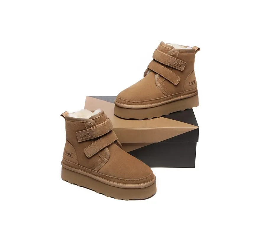 UGG Australian Shepherd Hook and Loop Platform Ugg Boots Women Vigour