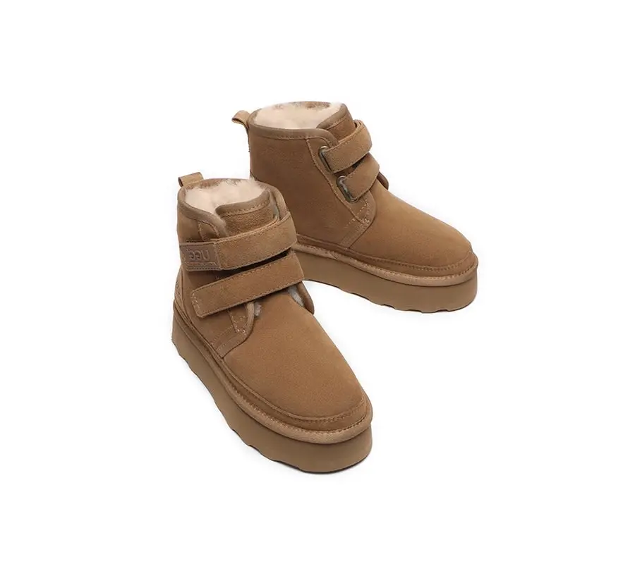 UGG Australian Shepherd Hook and Loop Platform Ugg Boots Women Vigour