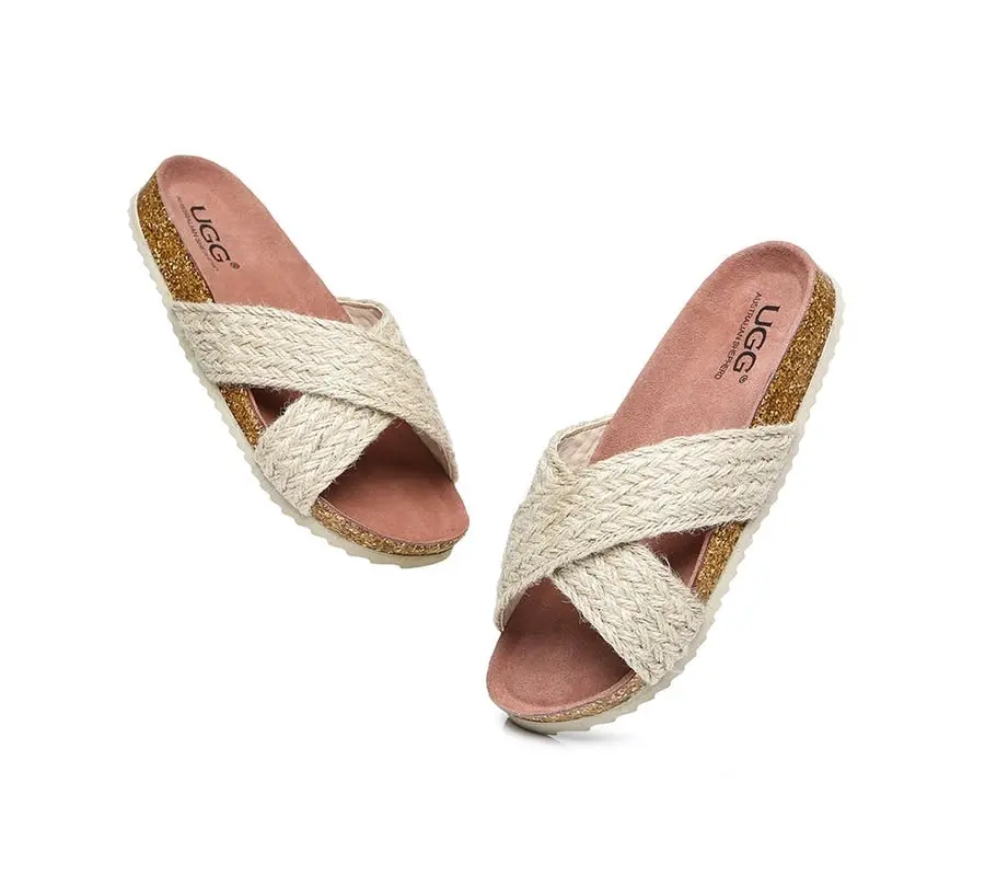 Australian Shepherd® UGG Women Sandals Espadrilles Flat Slide Milo