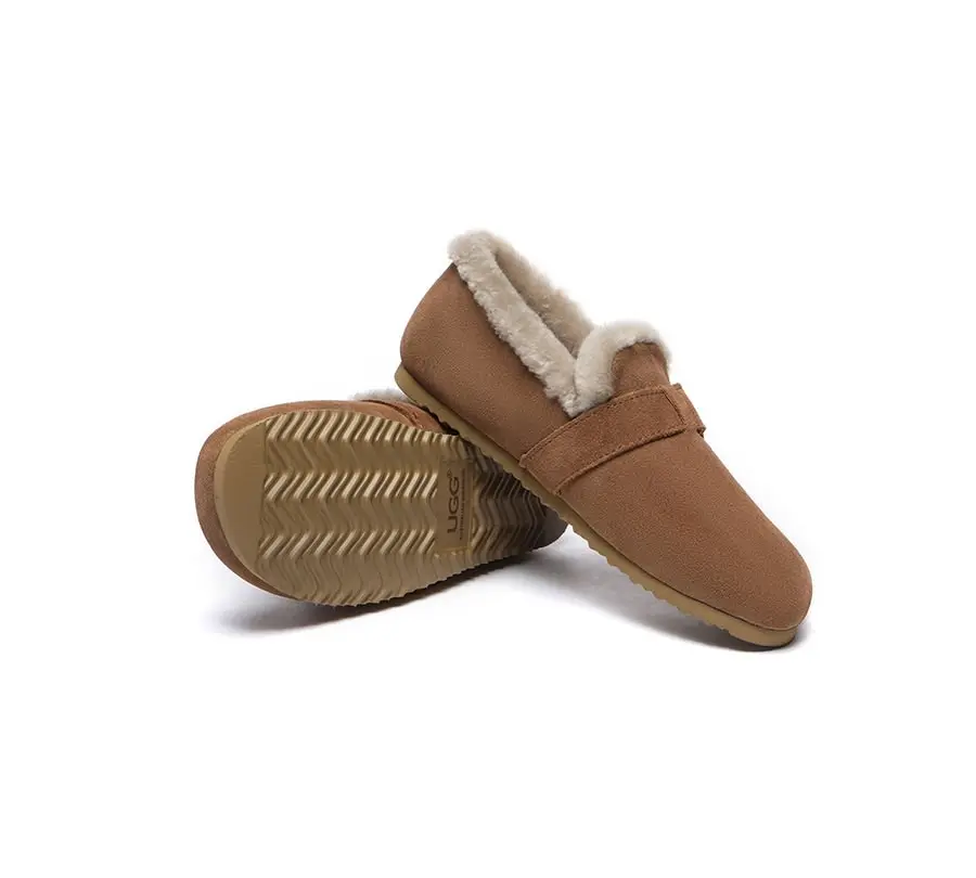 UGG Australian Shepherd Shearling Lined Suede Loafer Women Mona