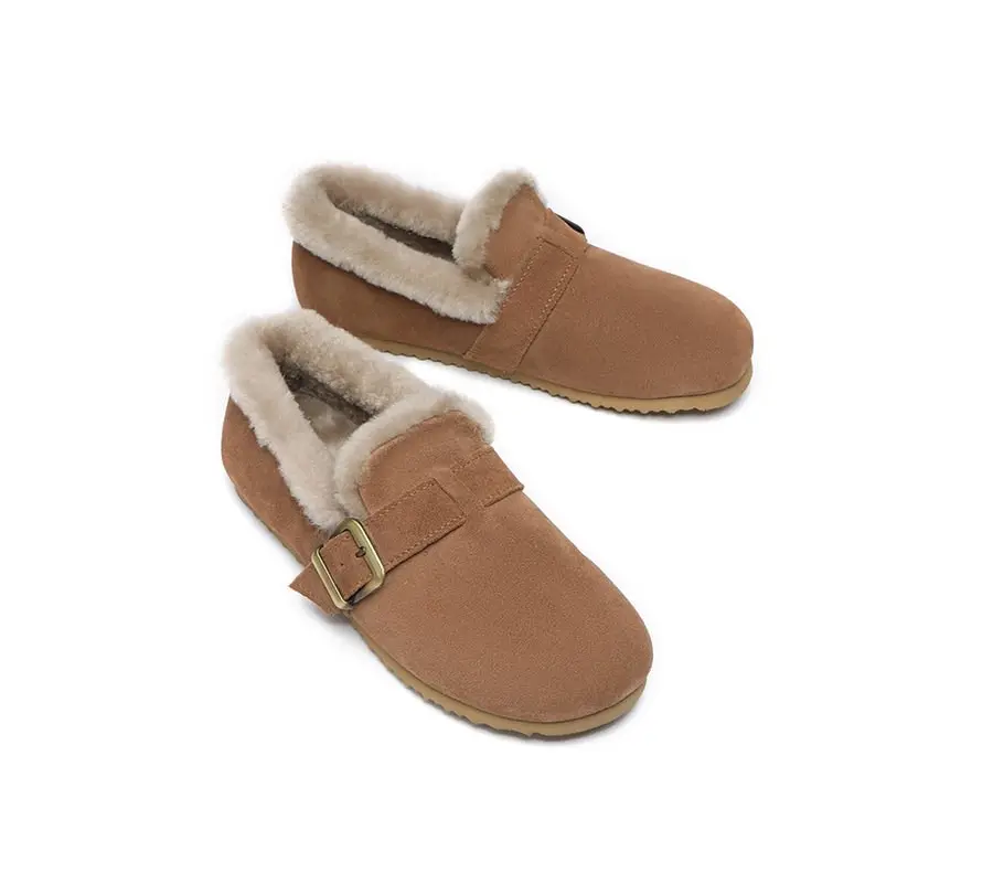 UGG Australian Shepherd Shearling Lined Suede Loafer Women Mona