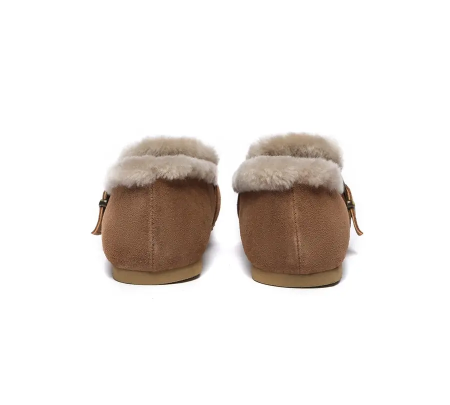 UGG Australian Shepherd Shearling Lined Suede Loafer Women Mona