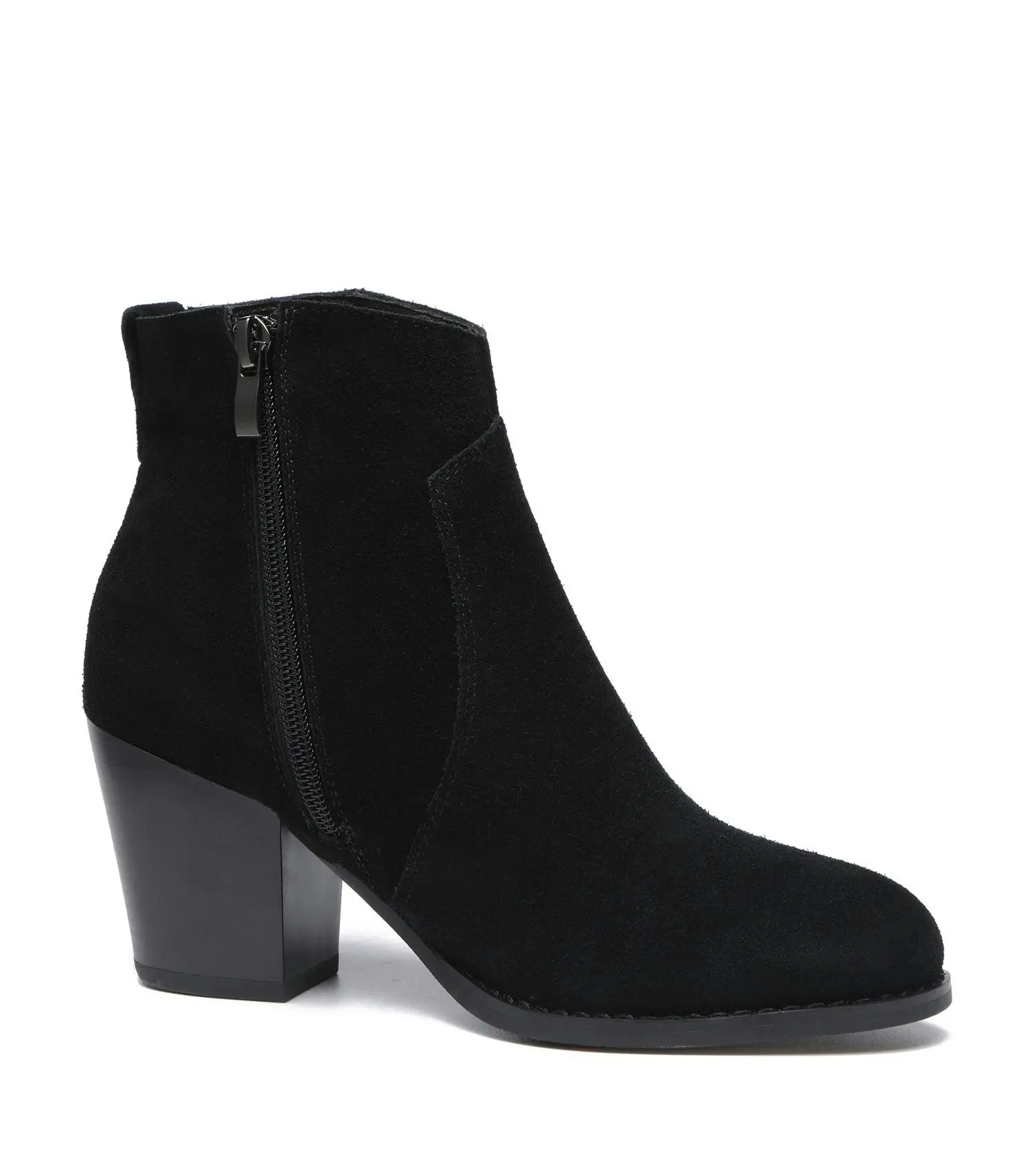 Tarramarra Ankle Leather Zipper Heel Boots Women Velora