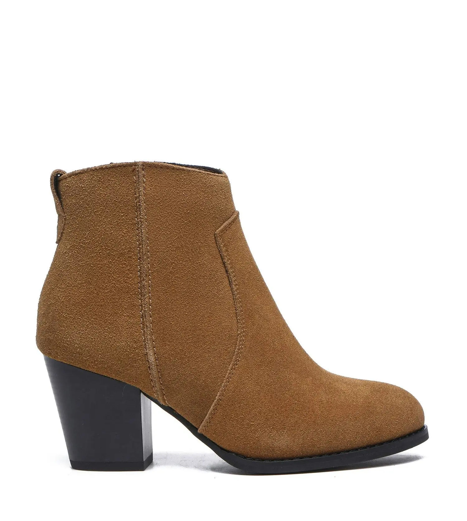 Tarramarra Ankle Leather Zipper Heel Boots Women Velora