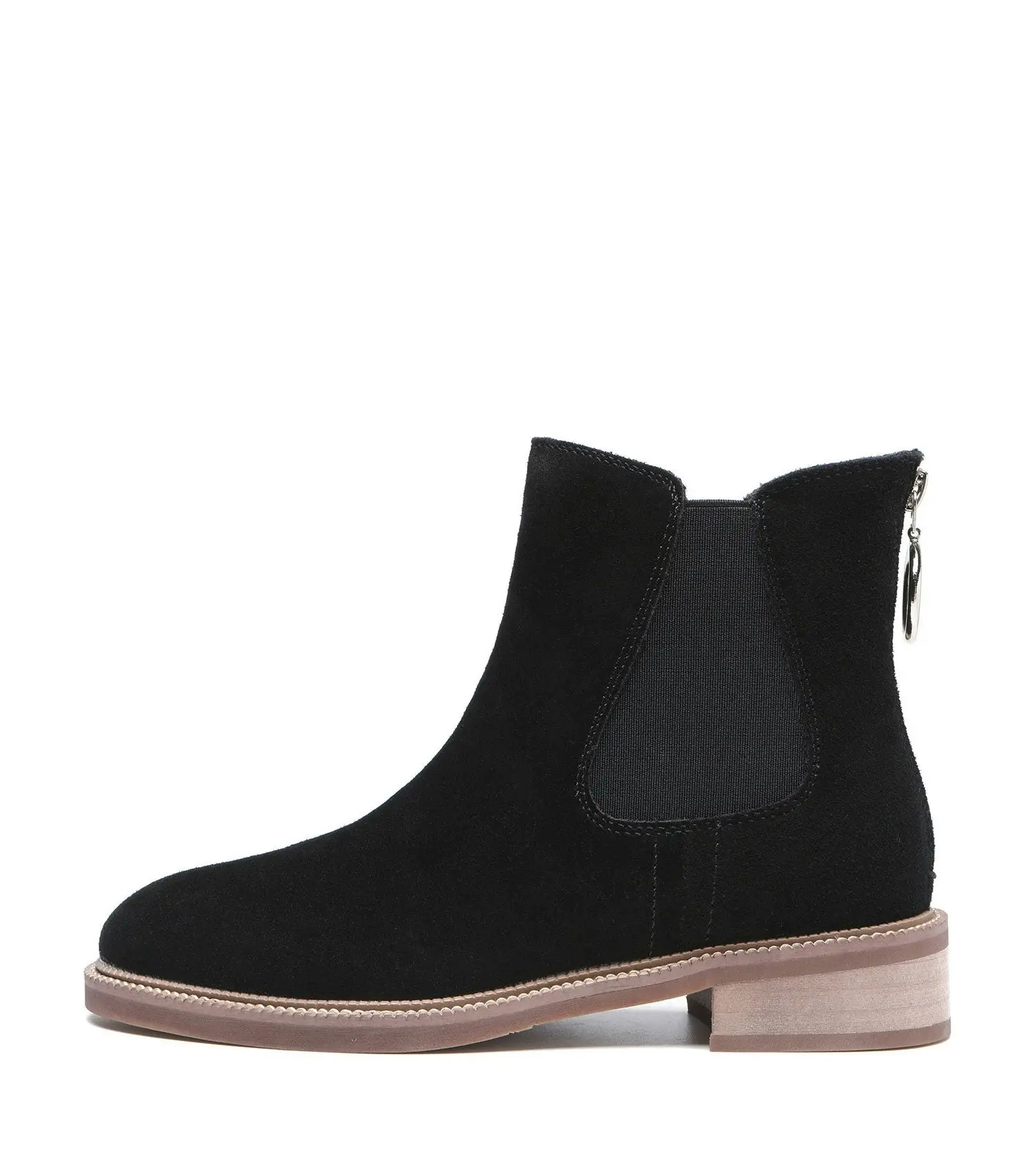 Tarramarra Black Leather Zipper Ankle Boots Daisy