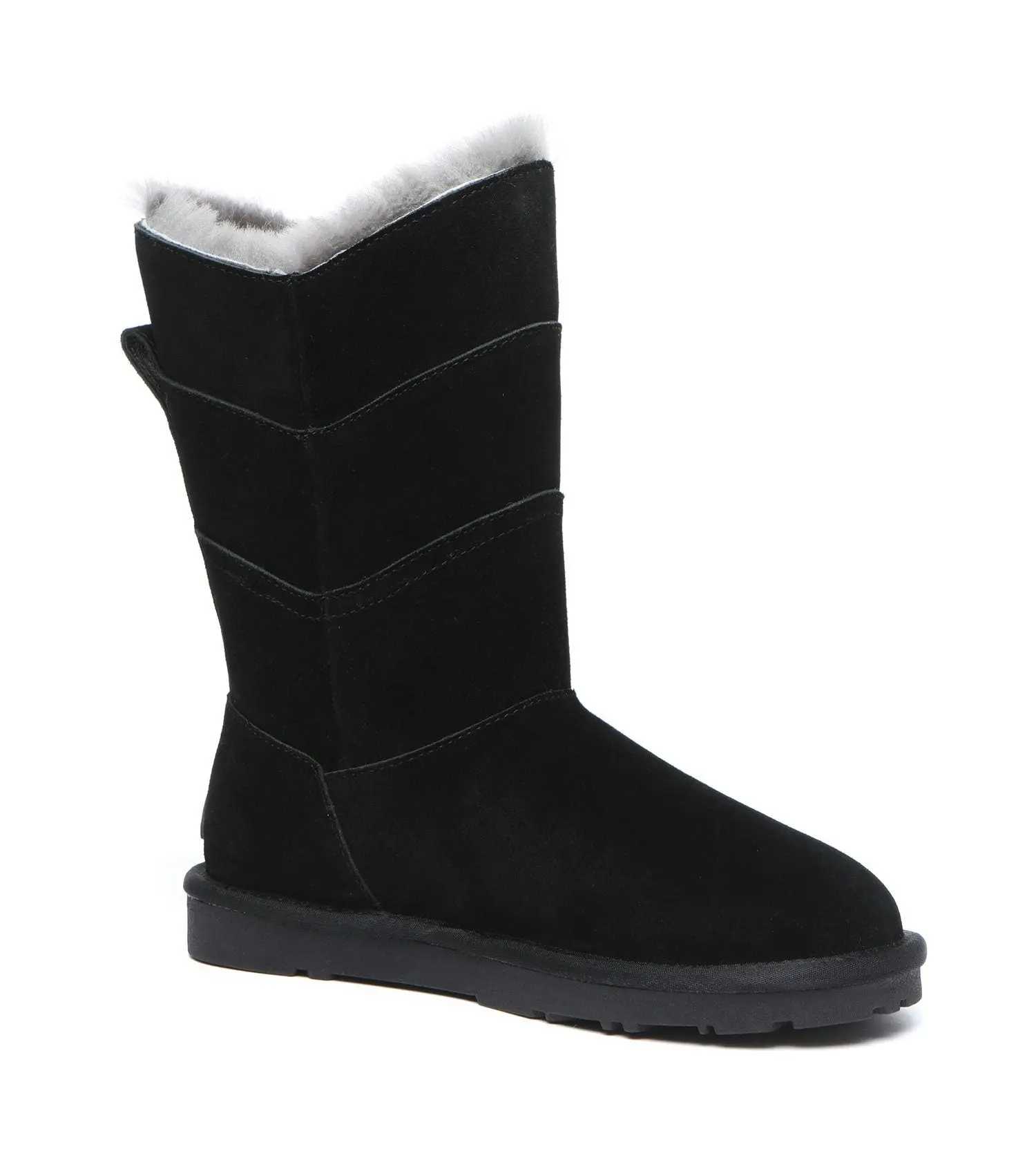 EVERAU® Swanston's V-shape Swanston 3 Sheepskin Wool Panel UGG Boots