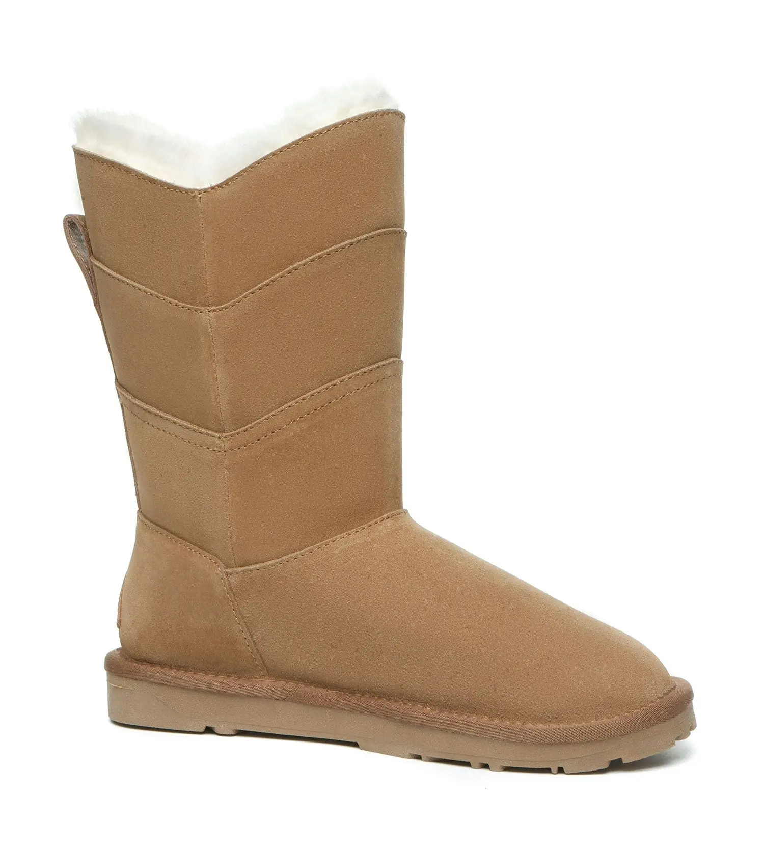 EVERAU® Swanston's V-shape Swanston 3 Sheepskin Wool Panel UGG Boots