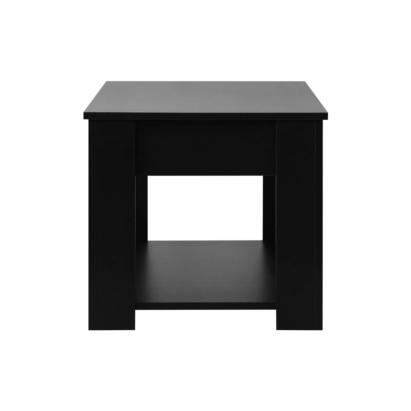 Oikiture Coffee Table Lift Up Top Modern Tables Hidden Book Storage Black