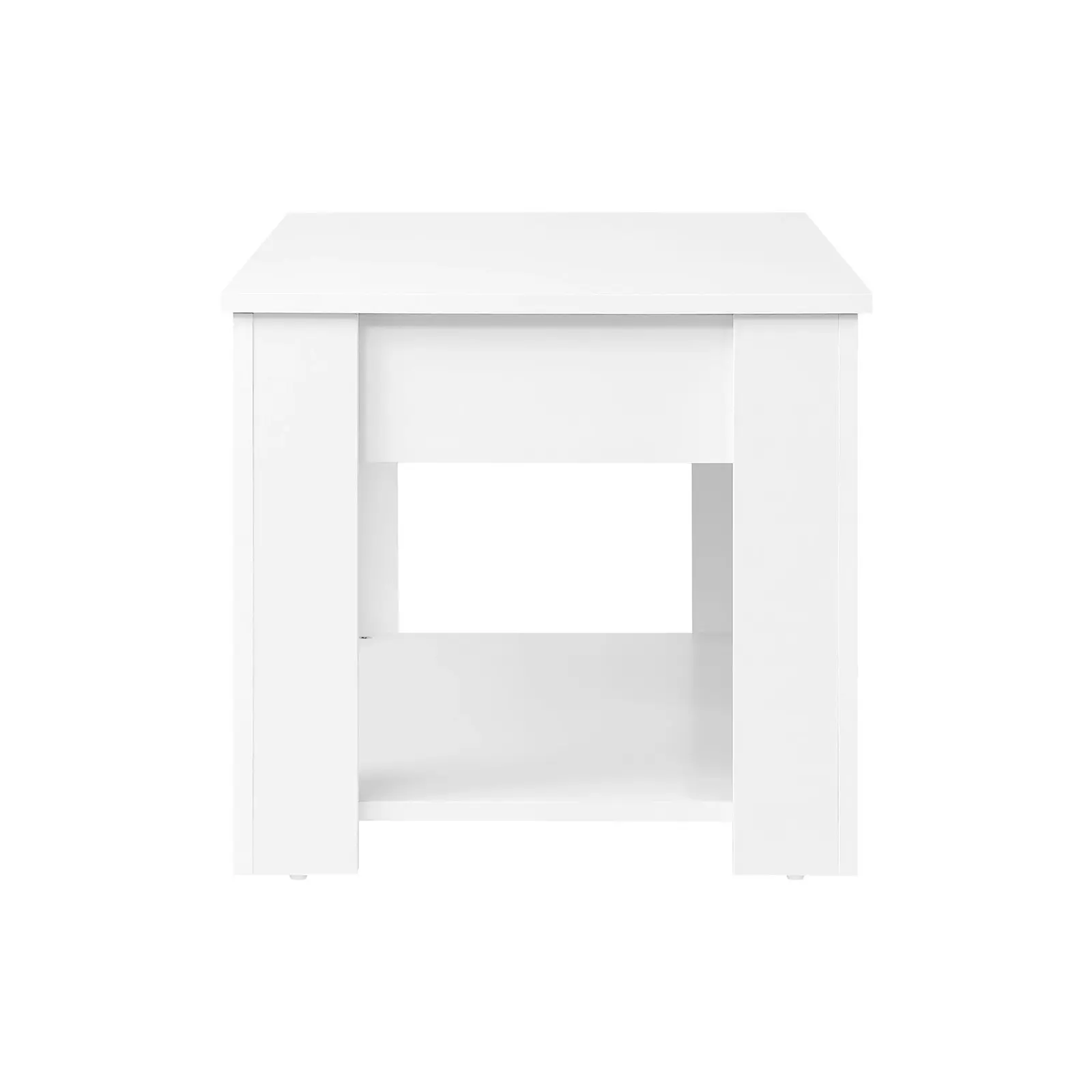 Oikiture Coffee Table Lift Up Top Modern Tables Hidden Book Storage White