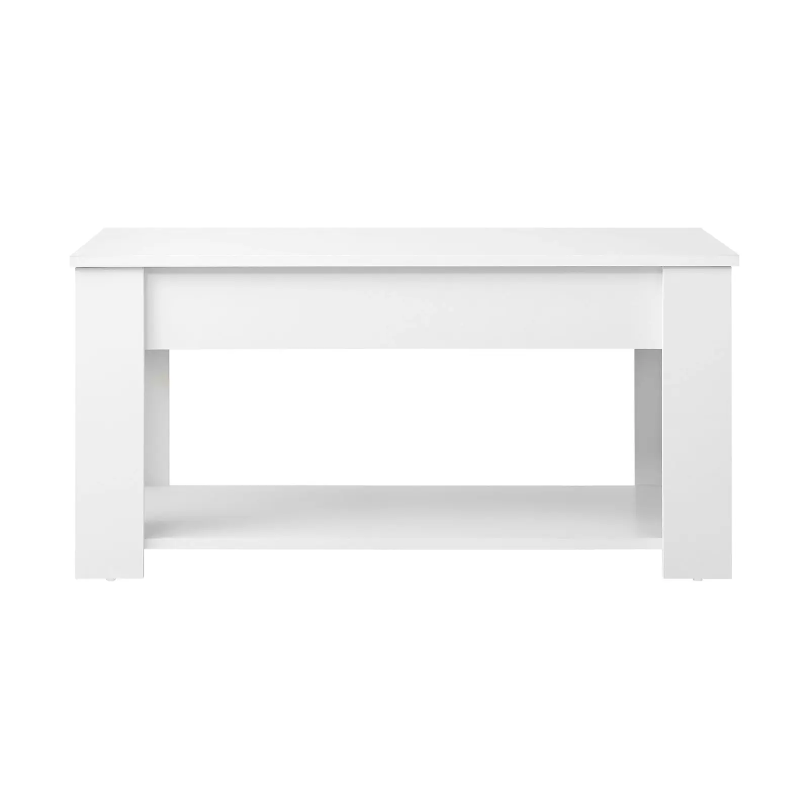 Oikiture Coffee Table Lift Up Top Modern Tables Hidden Book Storage White