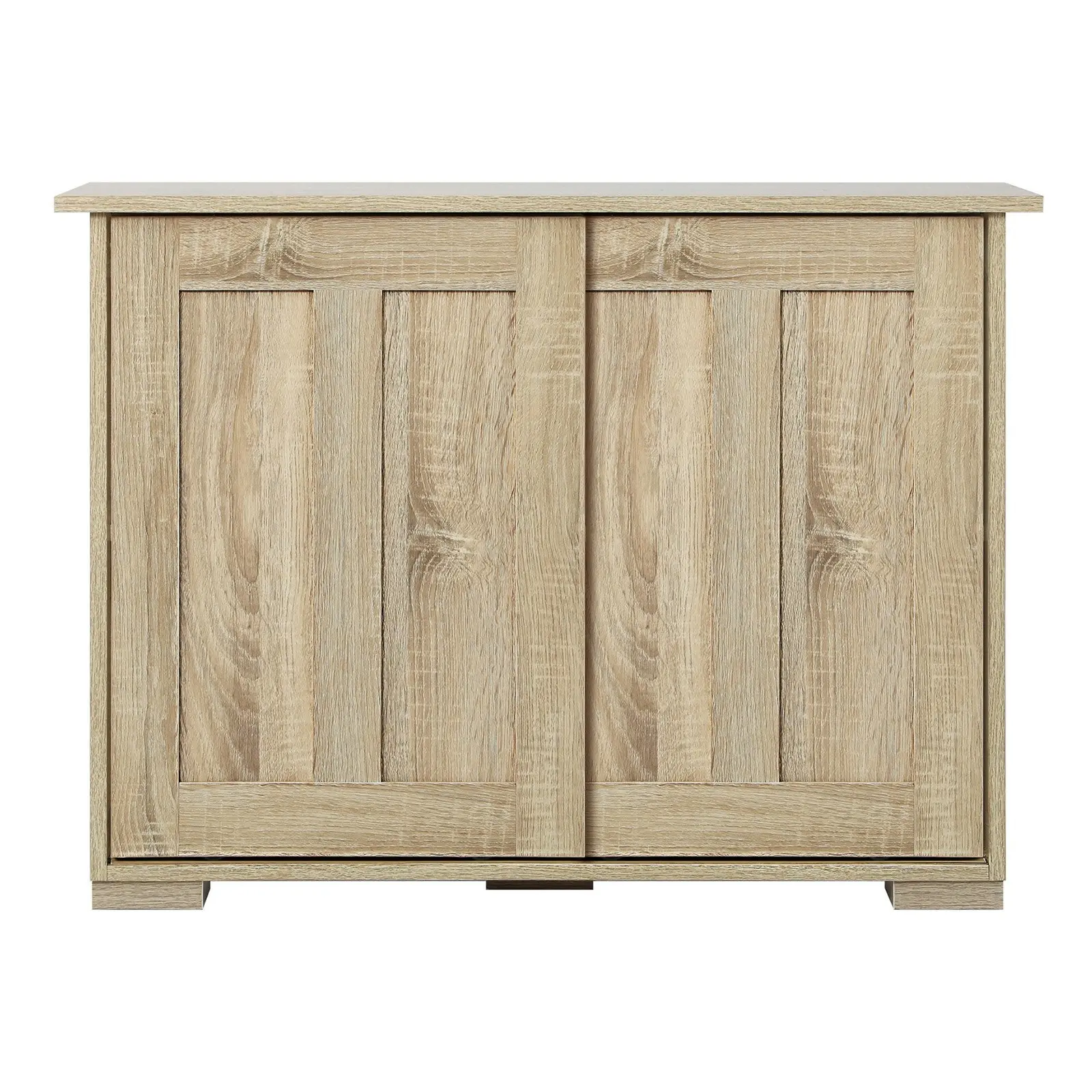 Oikiture Buffet Sideboard Cabinet Doors Storage Cupboard Hallway Table Natural