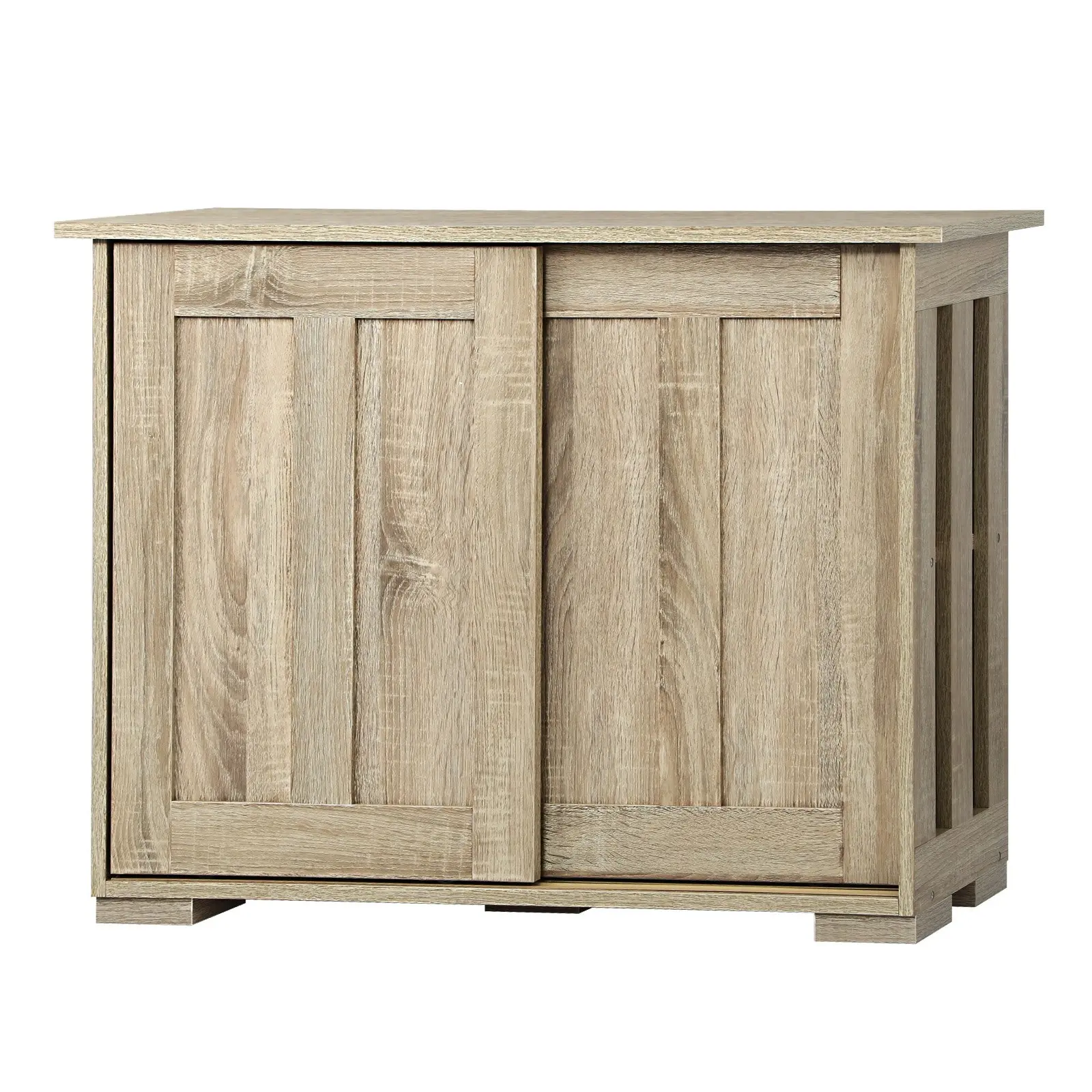 Oikiture Buffet Sideboard Cabinet Doors Storage Cupboard Hallway Table Natural