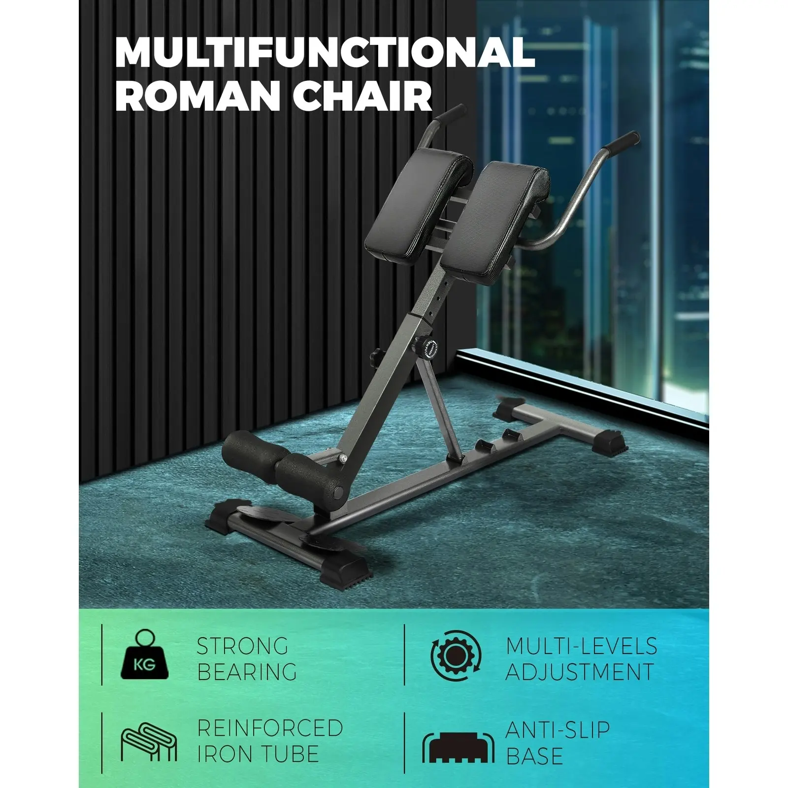 Finex Weight Bench Roman Chair Back Hyperextension Extension Fitness Equipments