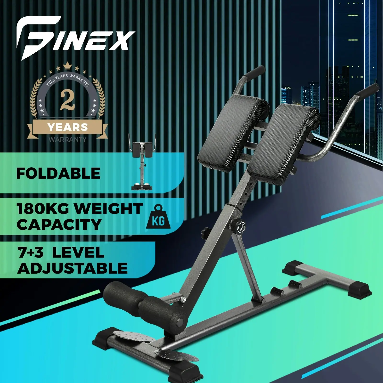 Finex Weight Bench Roman Chair Back Hyperextension Extension Fitness Equipments