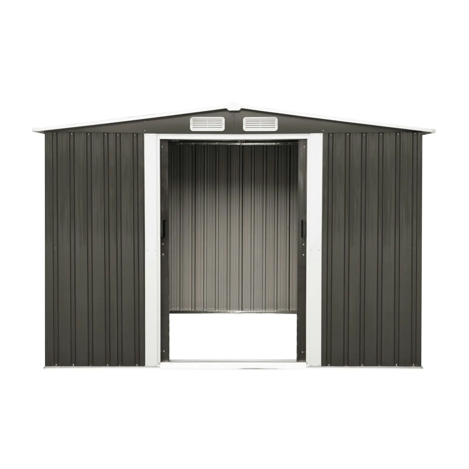 Livsip Garden Shed Outdoor Storage Sheds 2.57x2.05M Workshop Cabin Metal House