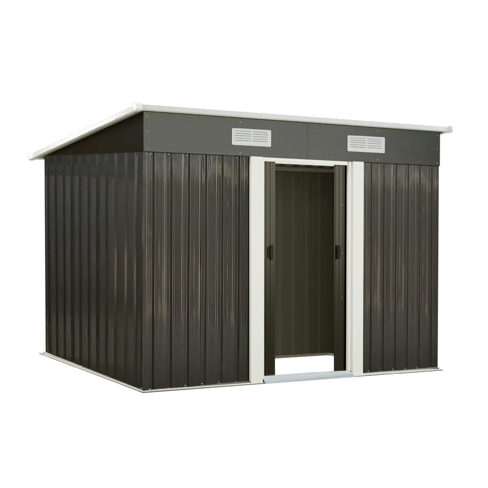 Livsip Garden Shed Outdoor Storage Sheds 2.38x1.31M Workshop Cabin Metal House