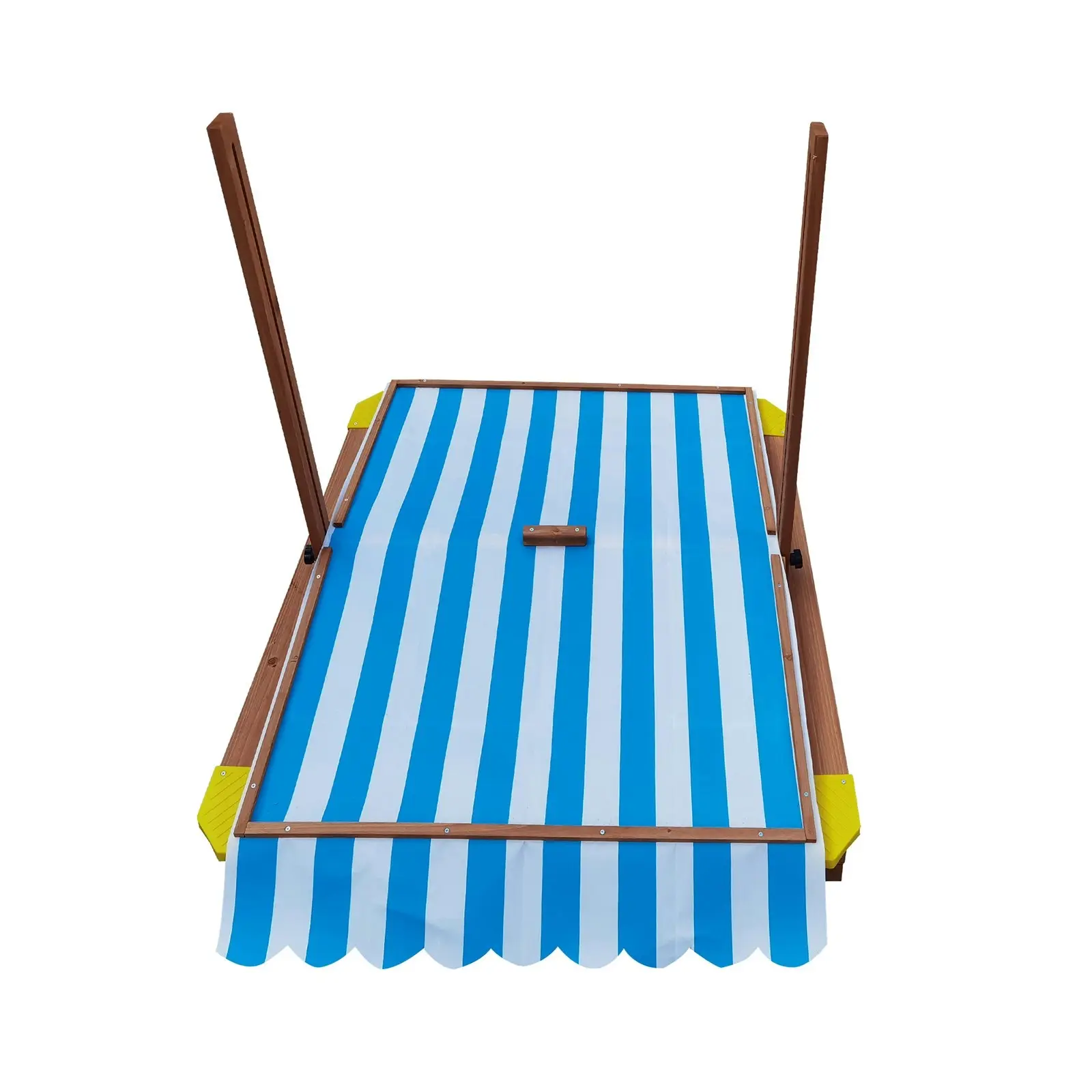 Mazam Kids Sandpit Wooden Sandbox Outdoor Toys Beach Play Box Children Adjustable Canopy