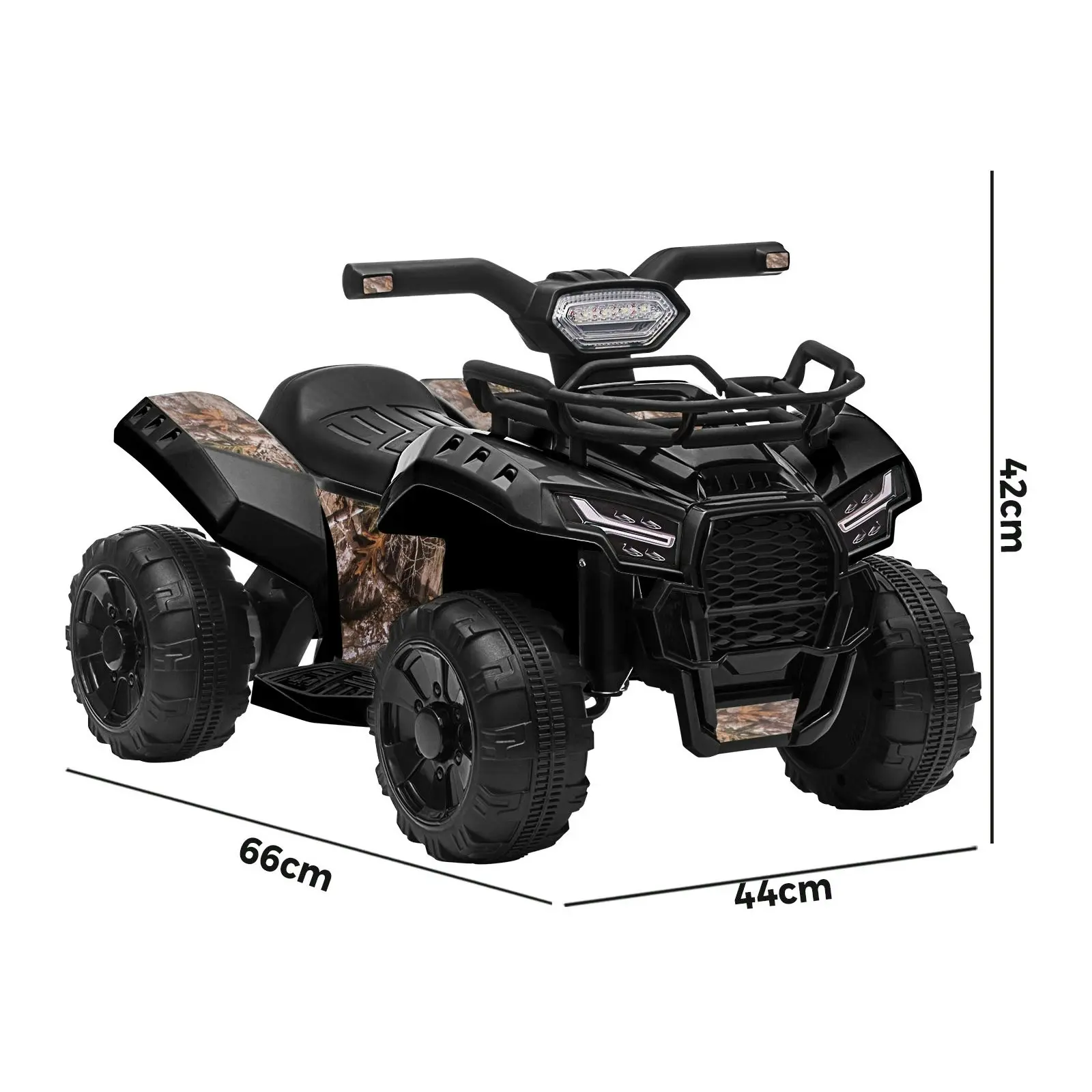 Mazam Ride On Car Electric ATV Bike Vehicle for Toddlers Kids Rechargeable Black