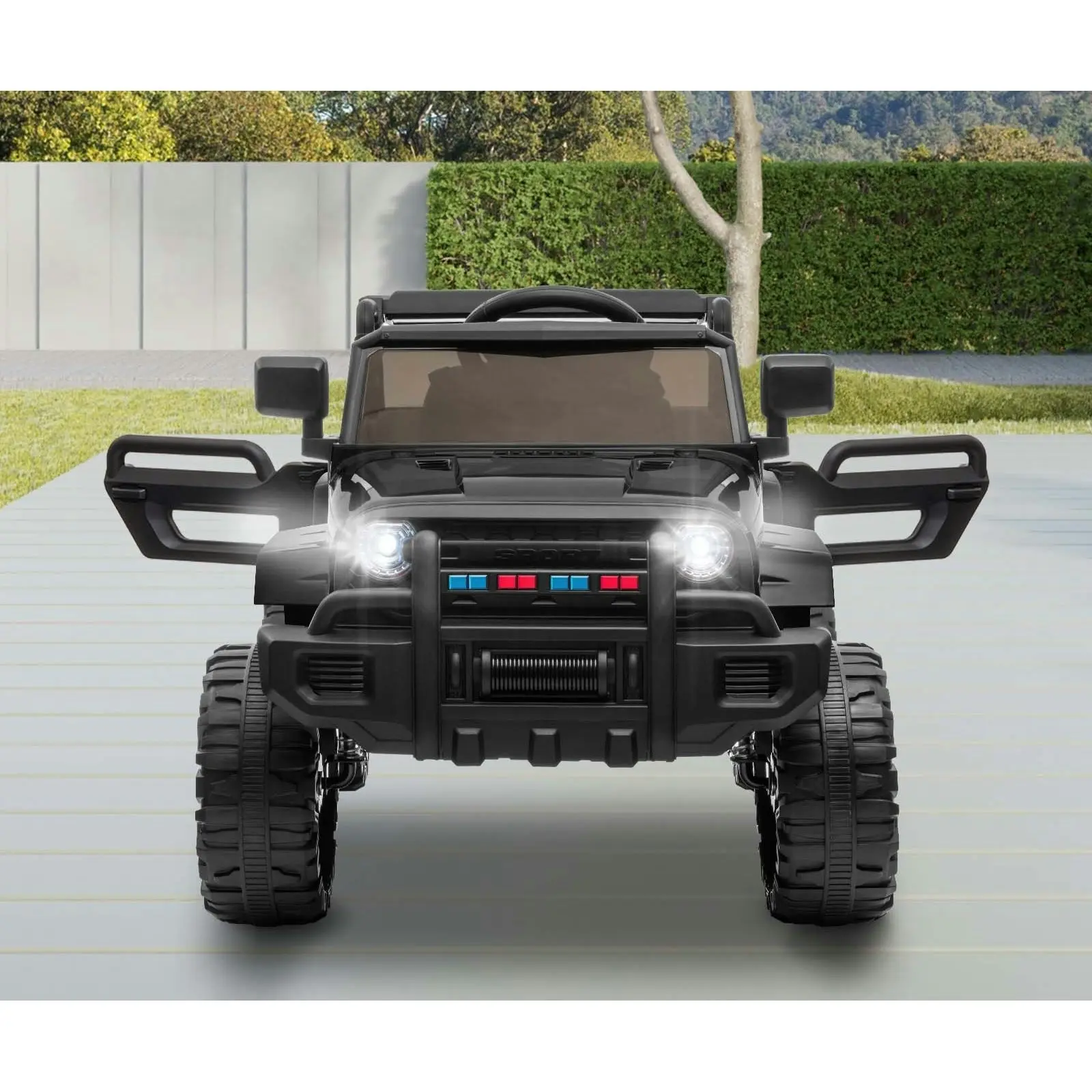 Mazam Ride On Car 12V Electric Jeep Remote Vehicle Kids Toy Cars Gift LED light