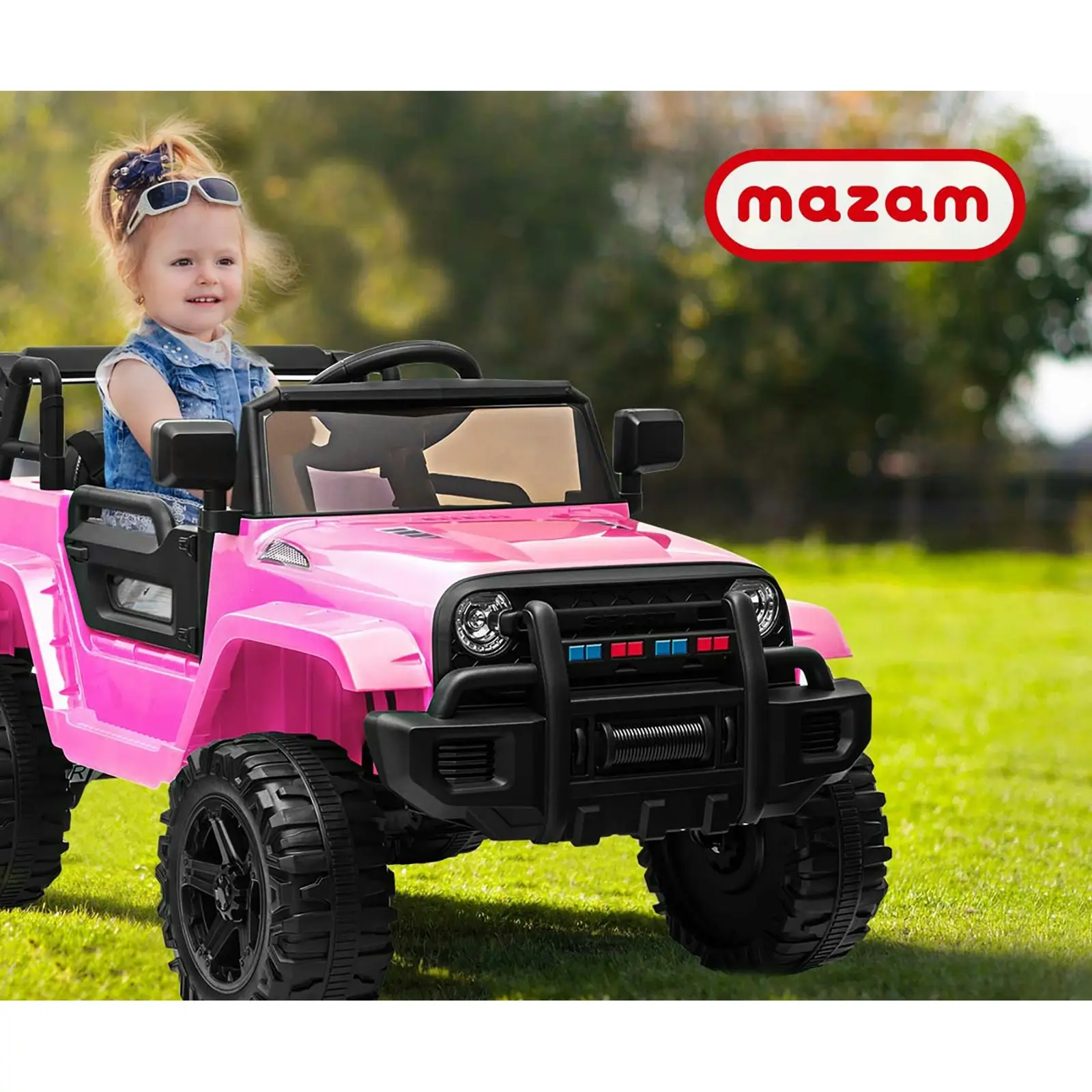 Mazam Kids Ride On Car Jeep 12V Electric Vehicle Toy Remote Cars Gift LED Light