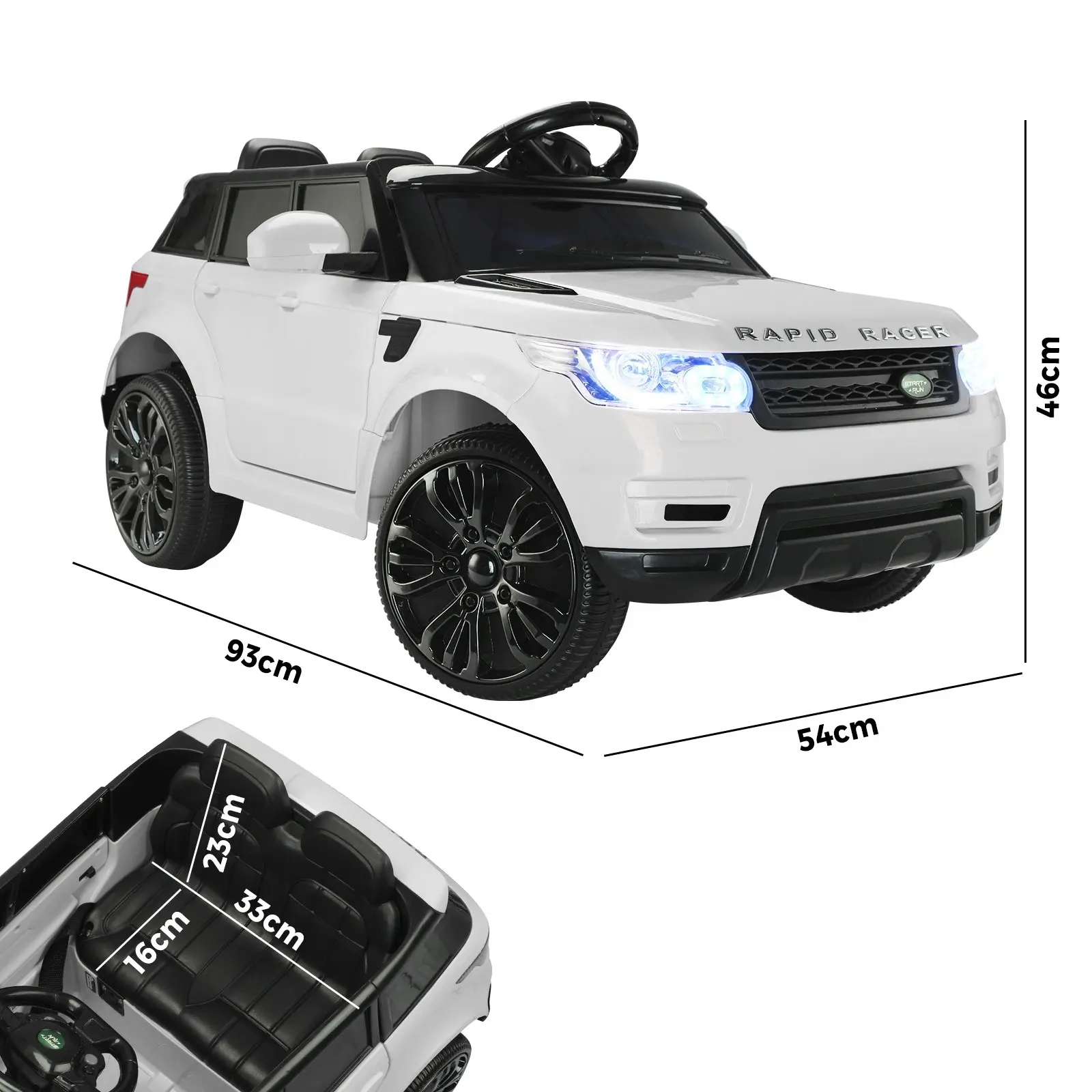 Mazam Kids Ride On Car 12V Electric Remote Vehicle Toy Cars Gift MP3 LED light