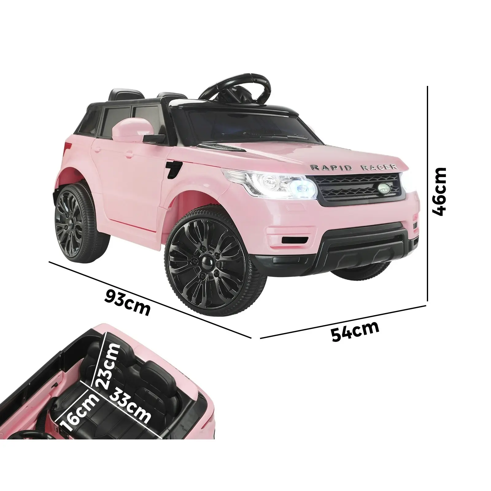 Mazam Kids Ride On Car Electric Vehicle Toy Remote Cars Gift MP3 LED light 12V