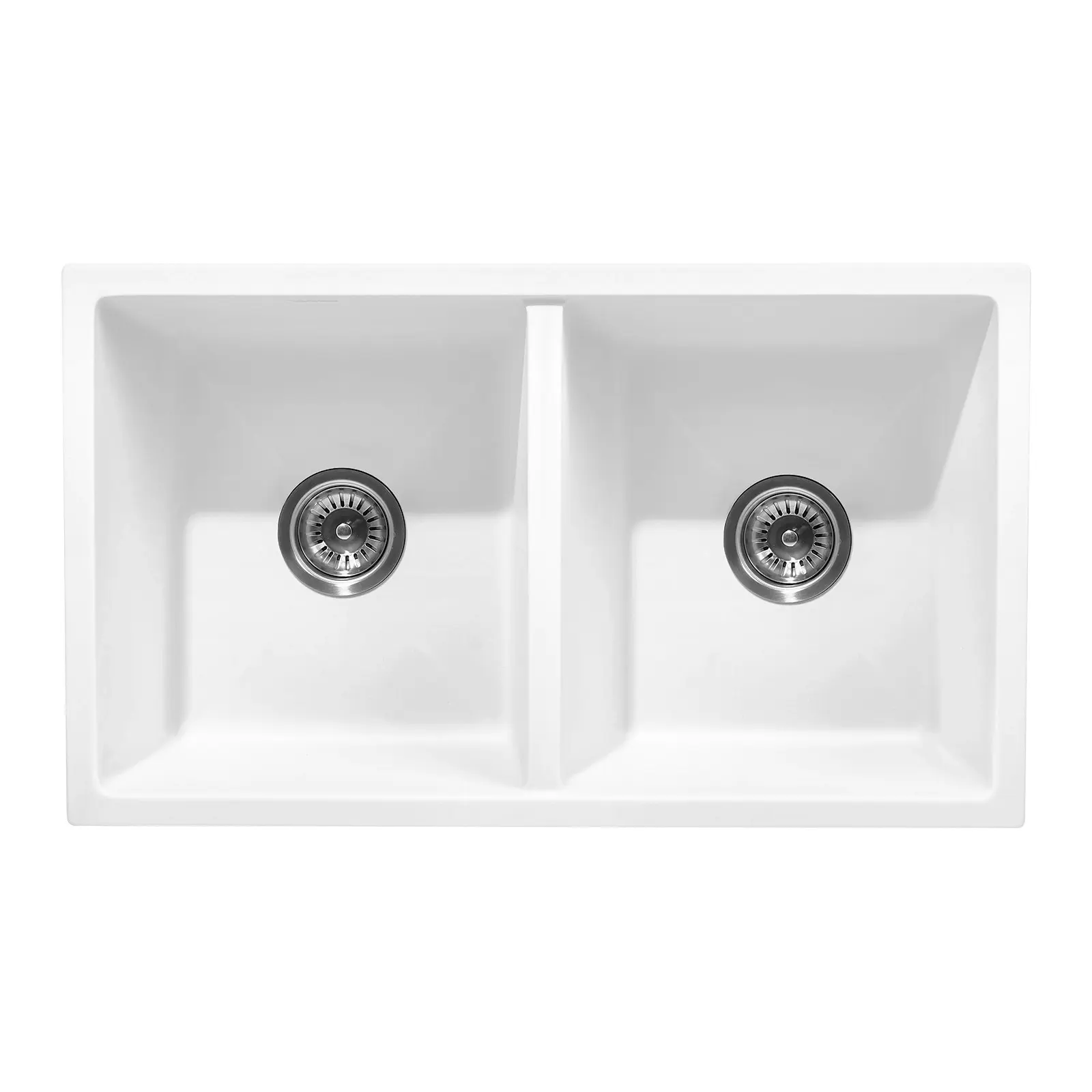 Welba Kitchen Sink Granite Stone Basin Bathroom Laundry Double Bowl 770mmx450mm