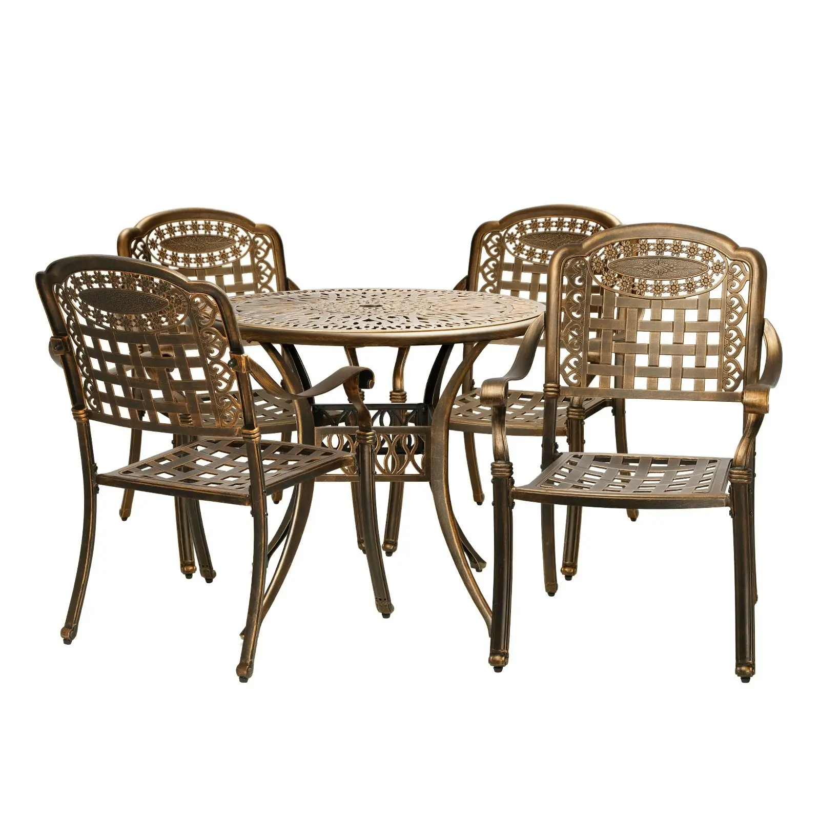 Livsip Outdoor Setting Dining Chairs Bistro Set Patio Garden Furniture 5 Piece