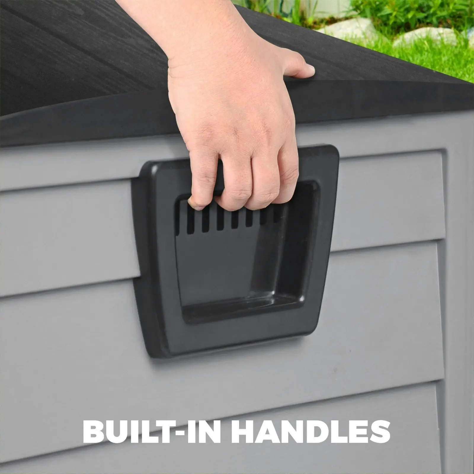 Livsip Outdoor Storage Box 290L Garden Container Lockable Waterproof Tool Chest