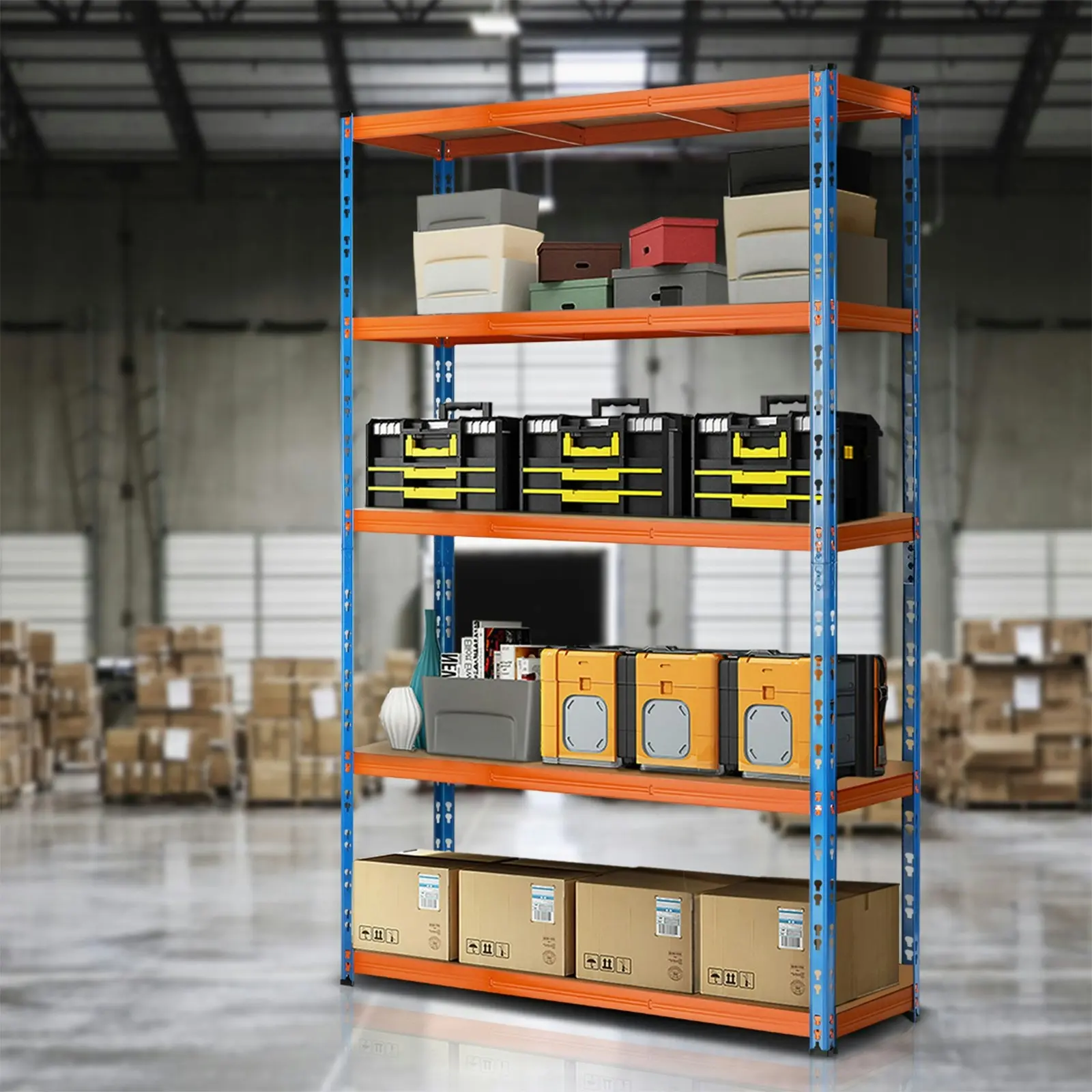 Sharptoo Garage Shelving Warehouse Shelves Storage Rack Pallet Racking 1.8*1.2m Orange